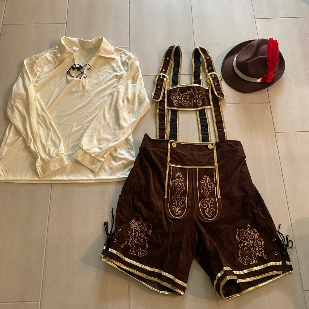 German Oktoberfest Lederhosen Costume